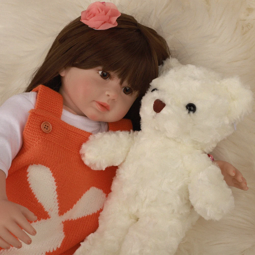 2" 60 см прекрасный дизайн Bebe Reborn Baby Doll Мягкие силиконовые реалистичные тканевые куклы модные игрушки для подарок на день рождения праздник