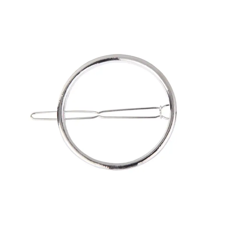Fashion Minimalist Metal Geometric Gold Hairpin Unique Hairpin Wild Geometric Circle Hairpin Jewelry Headwear For Women