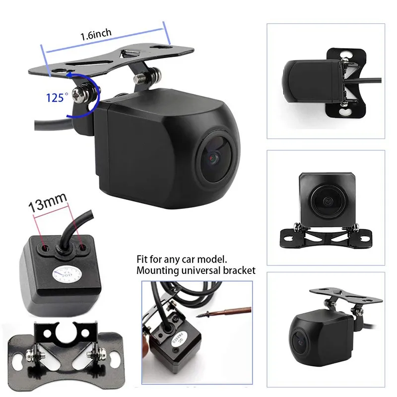 HD Any Car Auto Rear View Camera Car Back Reverse Camera Fish Eyes Night Vision HD Parking Assistance Camer 170 Degree Angle