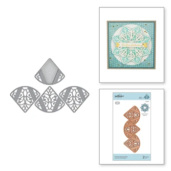 

2020 Hot New Cuts Corner Embossing Nesting Background Molds Metal Cutting Dies Foil and Craft Scrapbooking For Card Making stamp