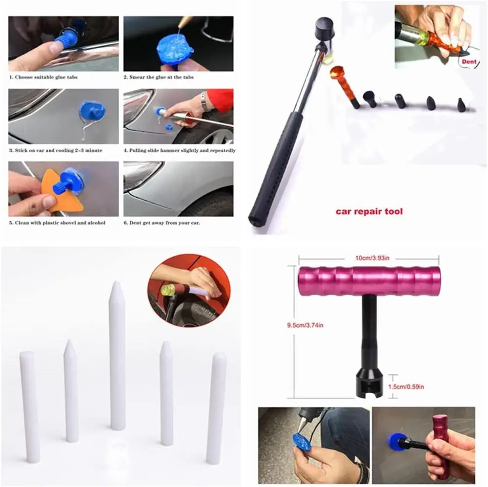 £24.91 Paintless Dent Repair Puller Tools Dent Puller Slide Hammer T Bar