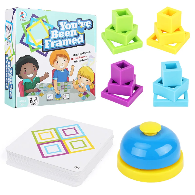 

Interactive Parent And Child Educational Science Entertainment Square Teasers Color Discrimination Tabletop Game Toy