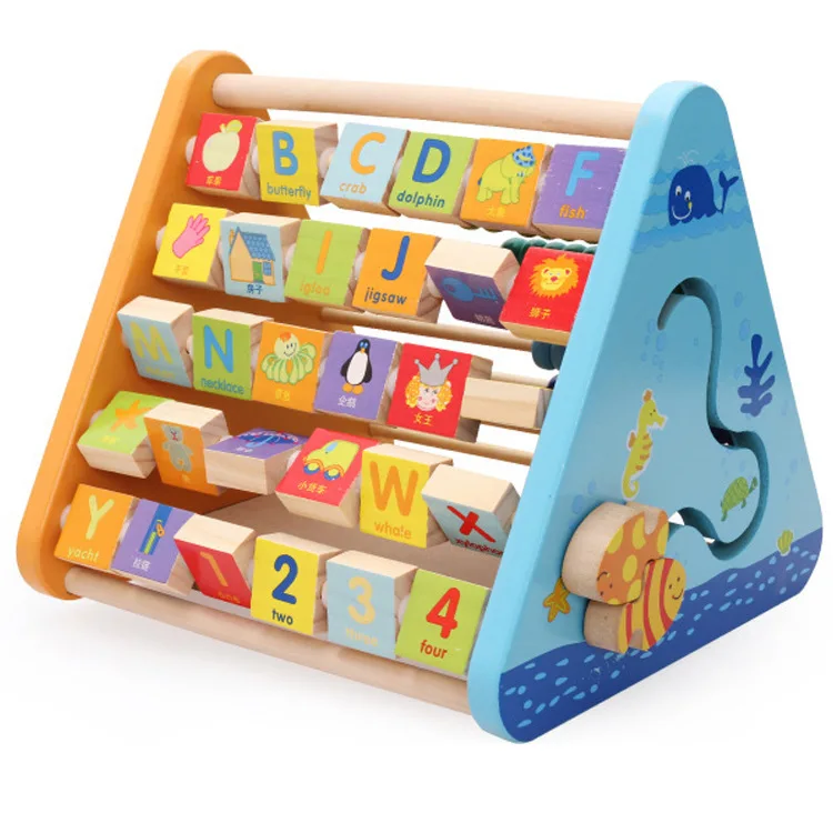 

MWZ Wooden Multi-functional Turning Plate Calculation Frame Five Surface xue xi jia Sketchpad Infants Early Childhood Educationa