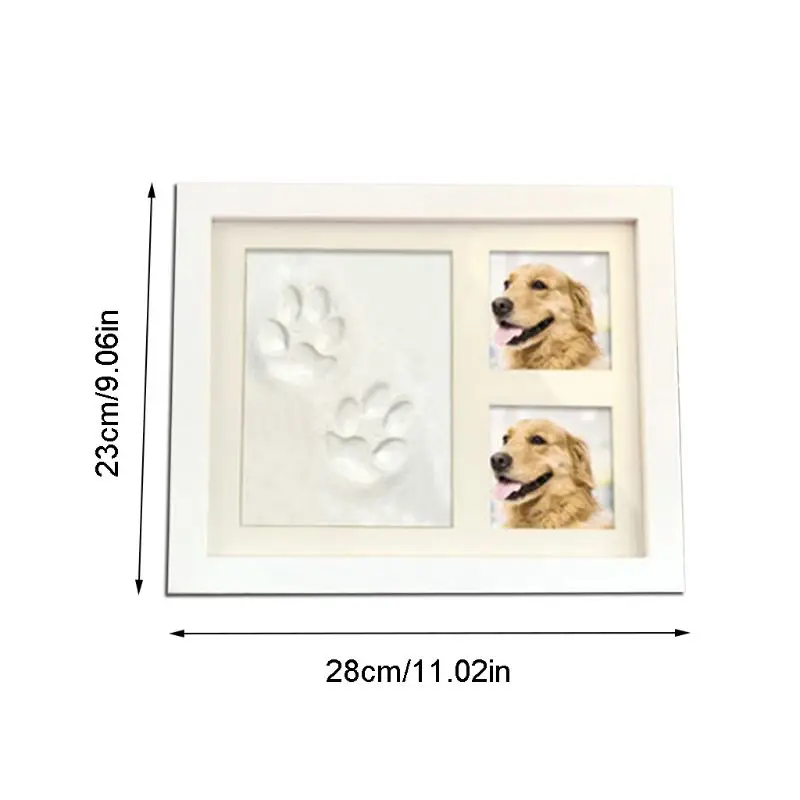 Pet Pawprint набор для памятного сувенира и премиум деревянная фоторамка глиняная форма для печати