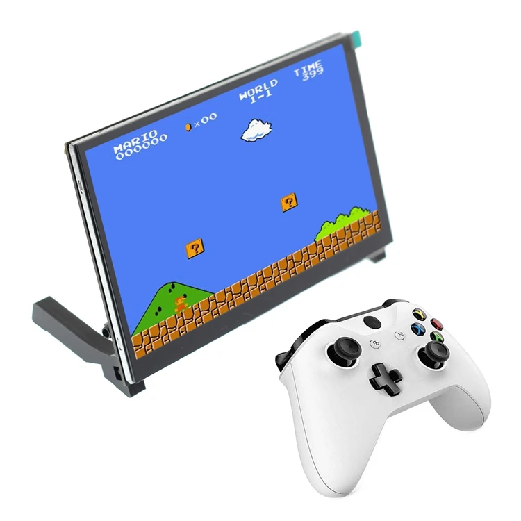 7 cal LCD 1024x600 D wyświetlacz z uchwytem-h pełny kąt widzenia panelu w 178 stopni dla raspberry PI 3B + 4B 5 7 cal LCD 1024x600 D wyświetlacz z uchwytem-h pełny kąt widzenia panelu w 178 stopni dla raspberry PI 3B + 4B 5