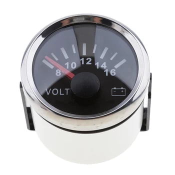 

Marine Boat Car Voltmeter 8-16V 52mm 2-1/16" Marine Boat Parts