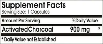 

Activated Charcoal High Potency 900 mg - Digestive Health