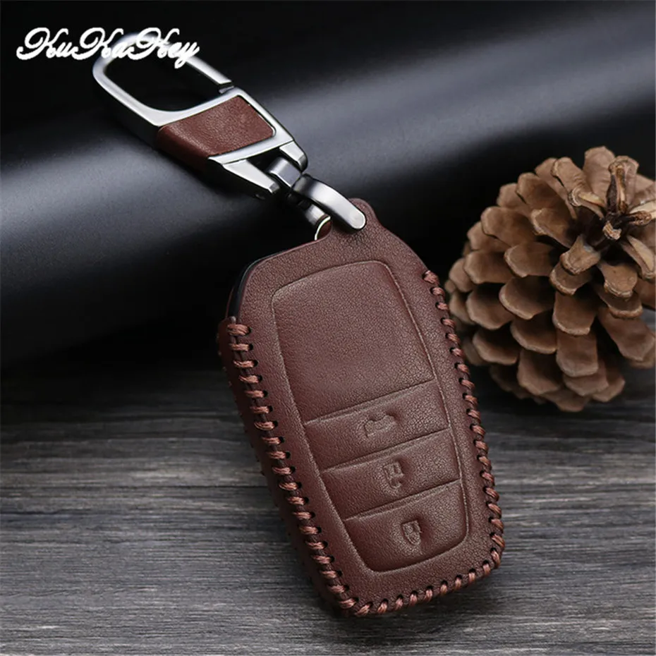 

For Toyota Avensis Corolla Prius Camry Vitz RAV4 C-HR Yaris Auris Keychain Keyrings Car Key Ring Chain Protective Key Shell Skin