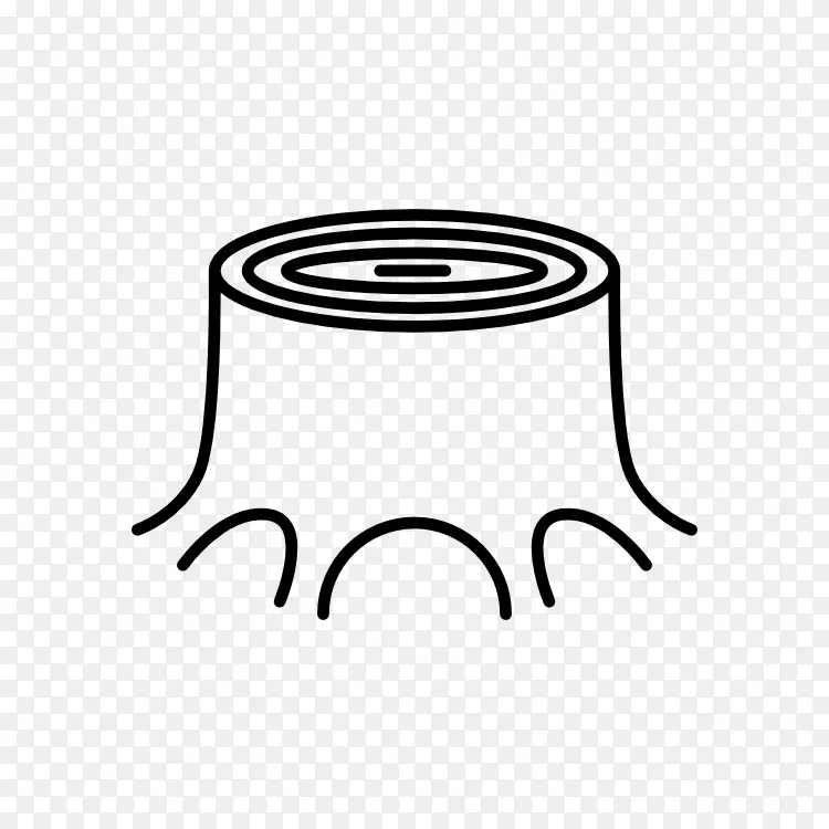 电脑图标森林木材伐木-树桩磨床