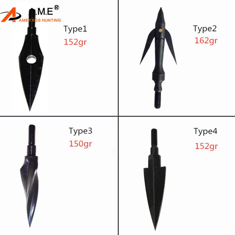 

6pcs Archery Traditional Arrowheads Broadheads Hunting Tips Screw Arrow Points Target Practice Outdoor Shooting Accessories