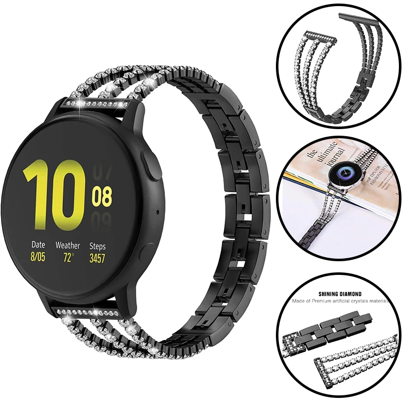 

Women's Diamond Smart Band For Huawei Watch GT 2 Pro watch Strap For Honor GS Pro / ES Huawei GT2 Pro 20/22mm Bracelet Watchband