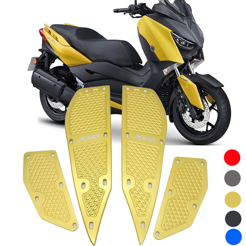 Для YAMAHA XMAX X-MAX 300 XMAX 250- аксессуары для мотоциклов XMAX Pad XMAXCNC новая ножная накладка педаль из алюминиевого сплава