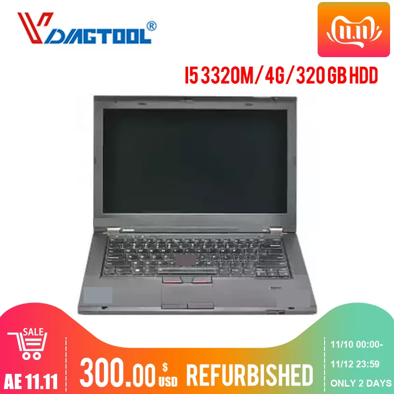  Vdiagtool utiliza ordenador portátil reacondicionado I5/4G 320GB HDD para VXDIAG VCX SE programador