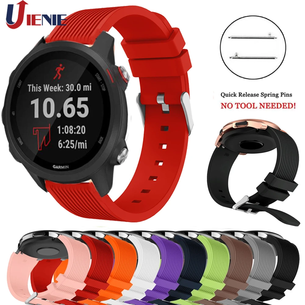 Силиконовый ремешок для Garmin Forerunner 245 245M 645/Vivoactive 3 музыкальный умный Браслет