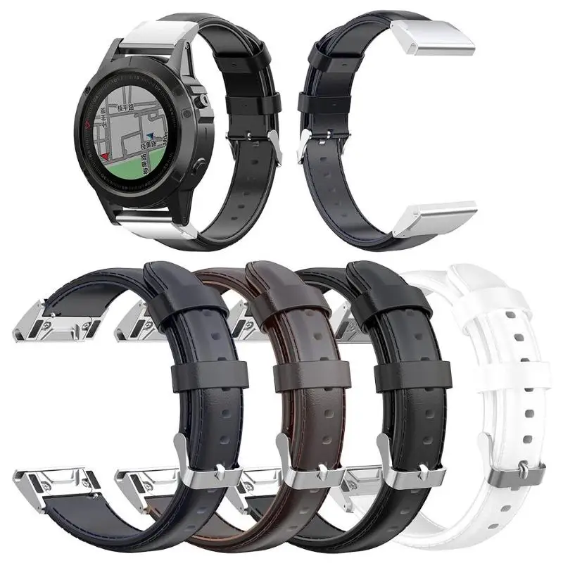 26 мм масло воск из искусственной кожи ремешок для часов Garmin Fenix 6X/5X/5X Плюс/3 ч/3 Сапфир/2/1 Quaitx 3 Аксессуары для часов