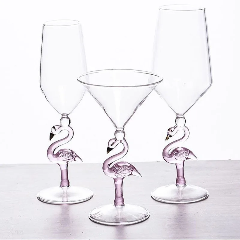 Flamingo Glasses from Casarialto, Set of 4