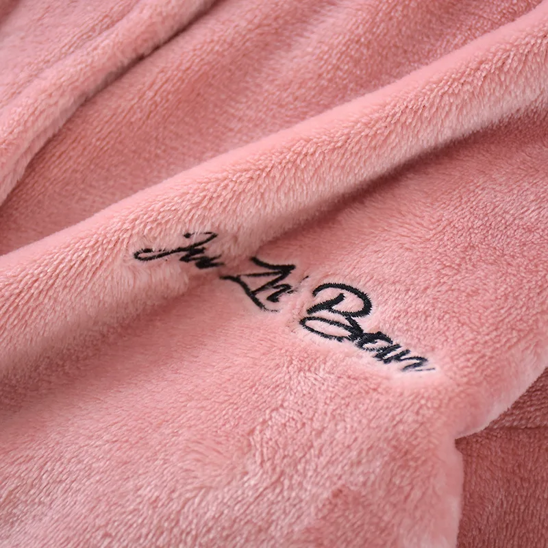 Solid Color simple Winter pajamas sets women Japanese flannel keep warm women sleepwear long sleeve quality pyjamas women