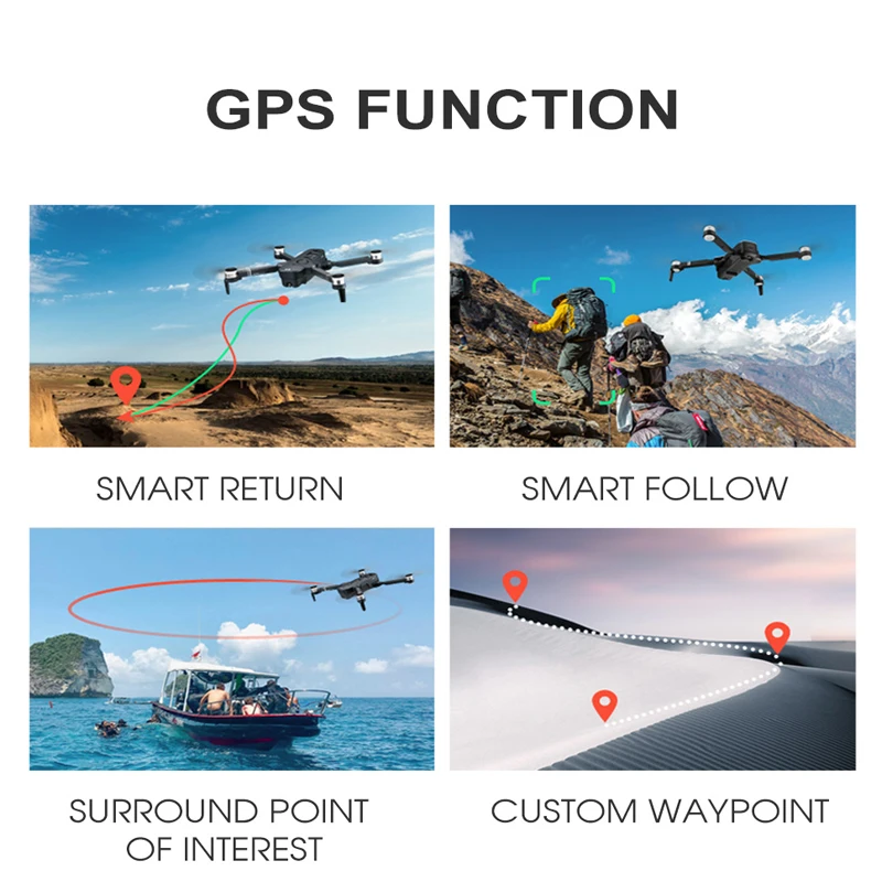  OTPRO Mini dron 4K 5G Camera Drones Professional GPS RC Helicopter Brushless Motor Foldable RC Quad