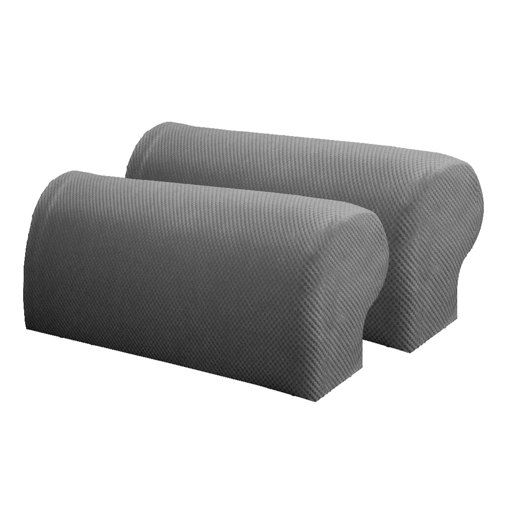 2Pcs Stretch Sofa Armrest Cover Couch Armrest Cover Anti-Slip Furniture Protector Couch Arm Protectors Sofa Arm Protector