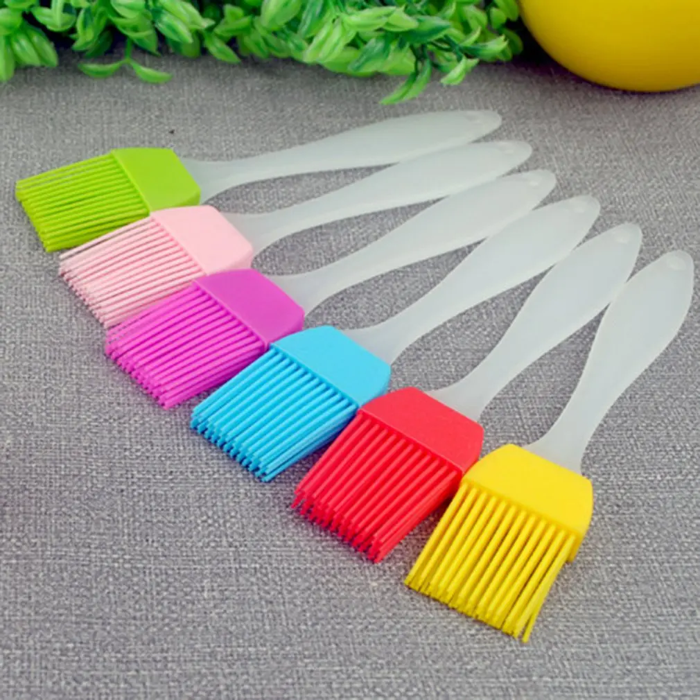 7 Colors Silicone Barbeque Brush Cooking BBQ Heat Resistant Oil Brushes Cake Baking Tools Food Grade Pastry Brush Kitchen Tools