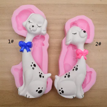 

Spotted Plum Dog Silicone Cake Mold Chocolate Molds Mousse Jelly Candy Bakeware Mold DIY Cake Decoration Accessories k990