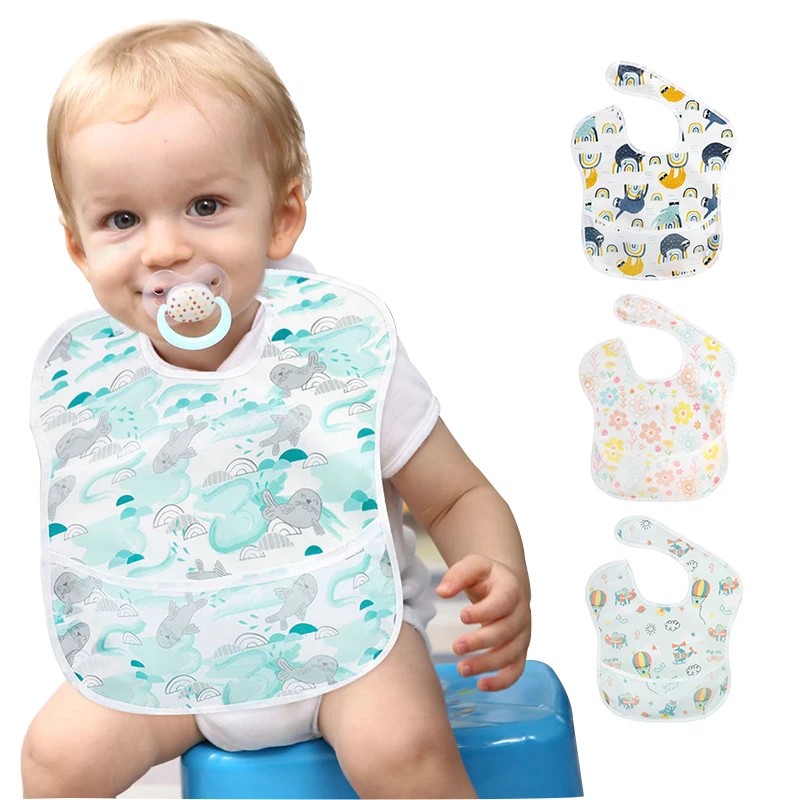baby accessories carry bag	 1Pcs Baby Bibs TPU Waterproof Feeding Bibs Unisex Washable Fashion Bibs For Girls & Boys Stain and Odor Resistant best baby accessories of year
