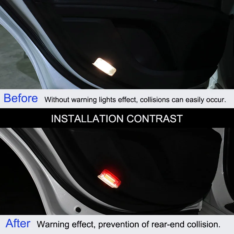 QHCP автомобиля Предупреждение свет 2 шт. двери автомобиля Шахтерский фонарь, приветствие от светодиодный свет HD светодиодный бусины Яркость подходит для Toyota Camry