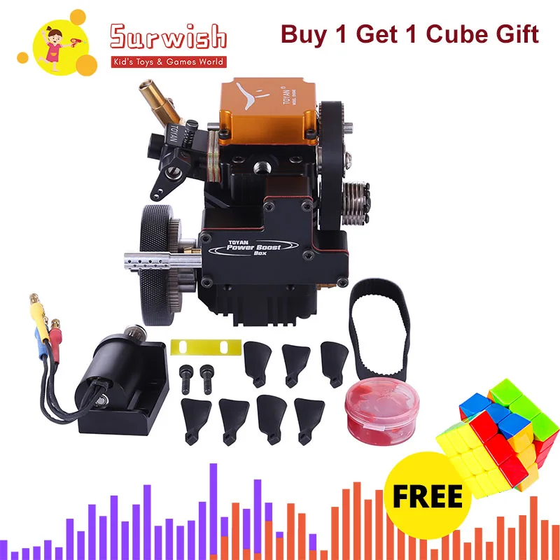

Creative Toyan Four Stroke Gasoline Model Engine With Starting Motor For 1:10 1:12 1:14 RC Car Boat Airplane -FS-S100G Gift Toys