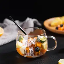 Креативная стеклянная чашка для кофе кружка с ручкой питьевое молоко кофейная чашка стеклянная чашка для сока чашки для вина пивные чашки