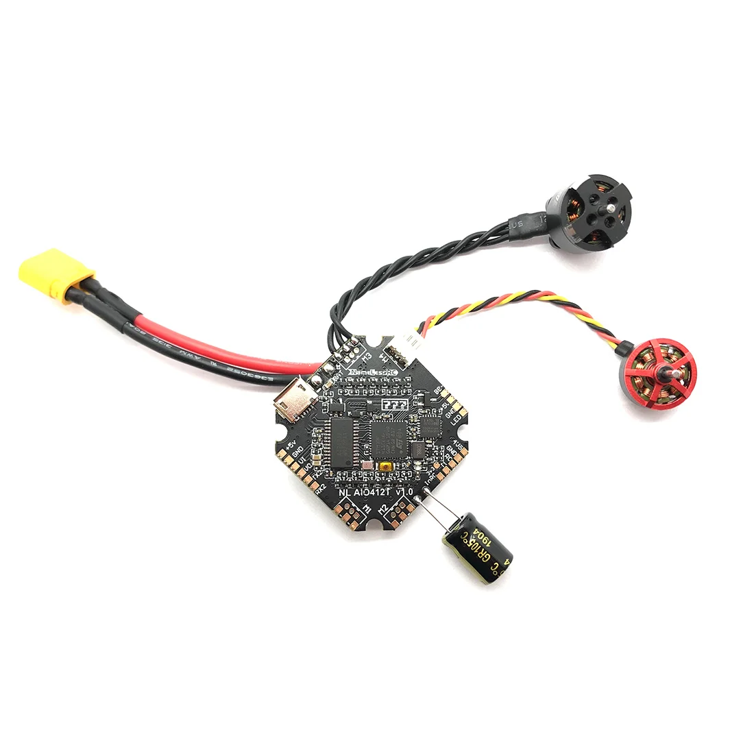 NameLessRC F4 AIO OSD AIO412T BEC и встроенный 12A BL_S 2-4S ESC контроллер полета для Tinywhoop FPV гоночный Дрон Квадрокоптер Accs