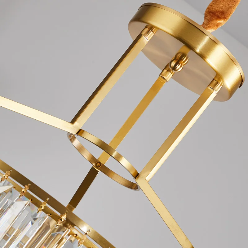 Copper Polished double Crystal Chandelier 6 Copper Polished double Crystal Chandelier 6