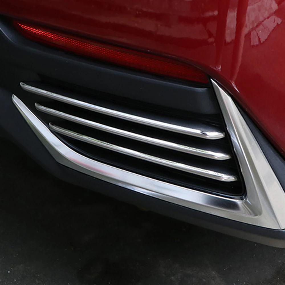 Для LEXUS NX200 NX300h автомобильный Стайлинг задняя выхлопная труба хромированная накладка рамка наклейка аксессуары