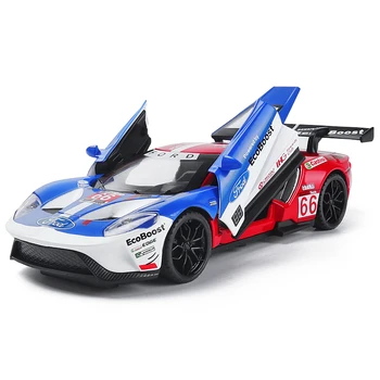 

1/32 high simulation track version Ford V8 GT sports car alloy car model Metal pull back racing boy toy car car model