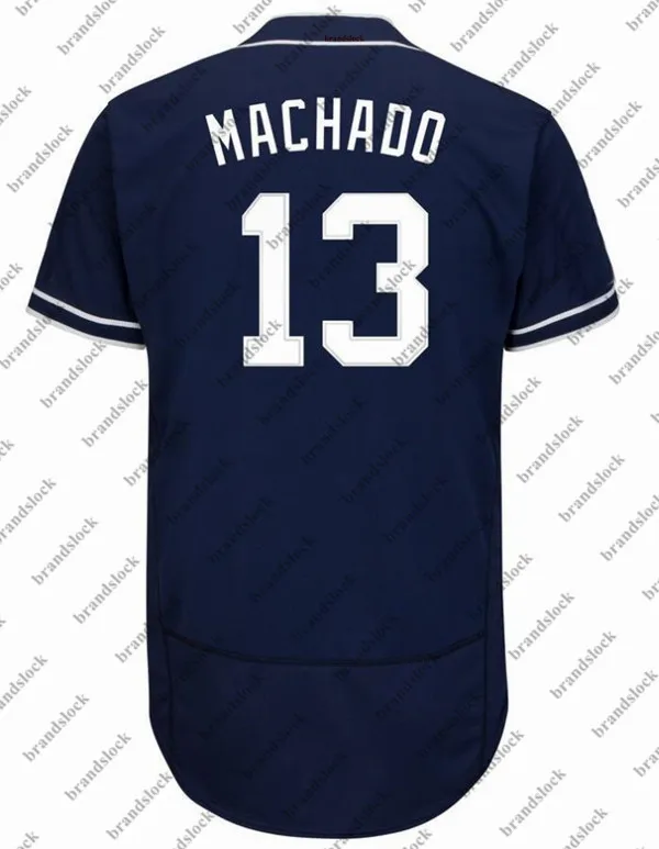 Золотой Мужской Manny Machado заказной Сан-Diego Джерси США бейсбольная Джерси - Цвет: Золотой