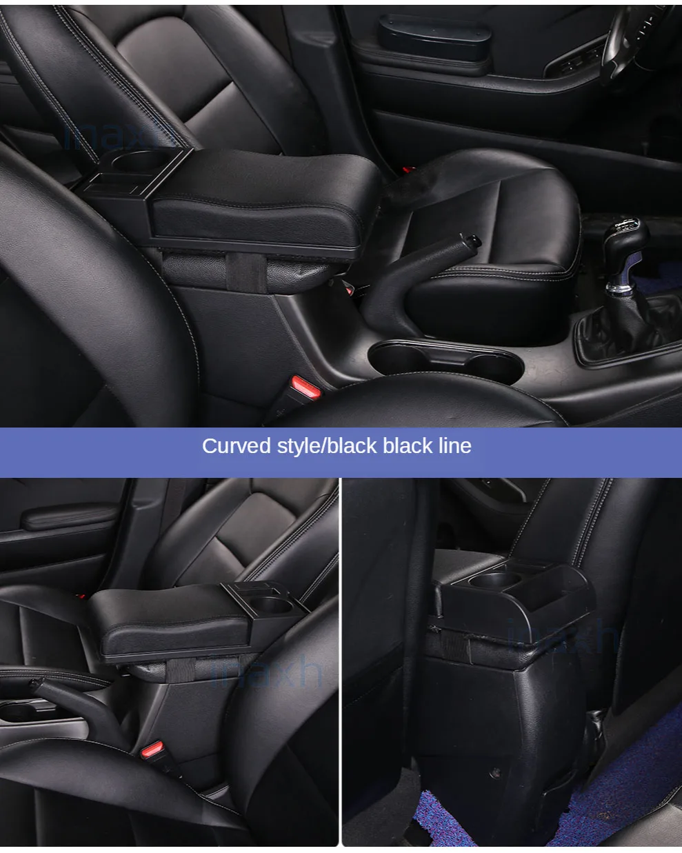 Auto Armlehne mit Getränke halter für Auto Universal Armlehne Aufbewahrung sbox Arm Ellenbogen Unterstützung Soft Elbow Suppoty Kissen Auto Access orie – Detail 12