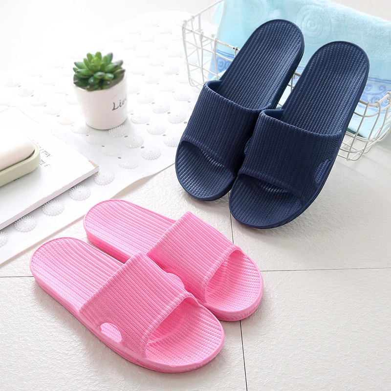 New Bathroom Shower Slippers For Women Summer Soft Sole High Quality Beach Casual Shoes Female Indoor Home House Pool Slipper house slippers black