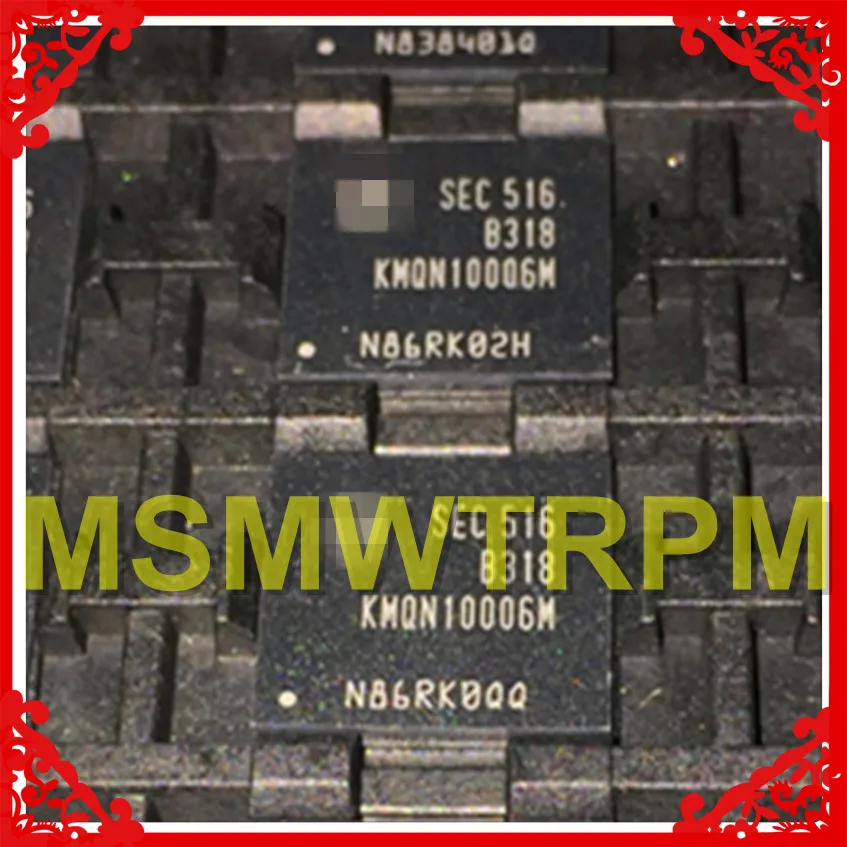 KMQN10006M-B318 BGA221Ball EMCP 8 + 12 Гб памяти мобильного телефона новый оригинальный и Подержанный 100% Протестировано