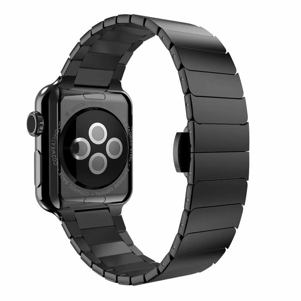 Твердая нержавеющая сталь Ремешок Браслет для наручных часов Apple Watch серии 1/2/3 42