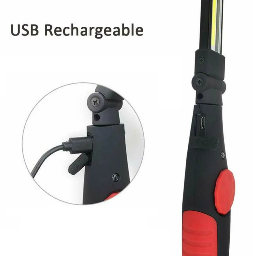 Usb зарядка светодиодный+ COB рабочий светильник механический светильник-вспышка с магнитной основой 3 цвета