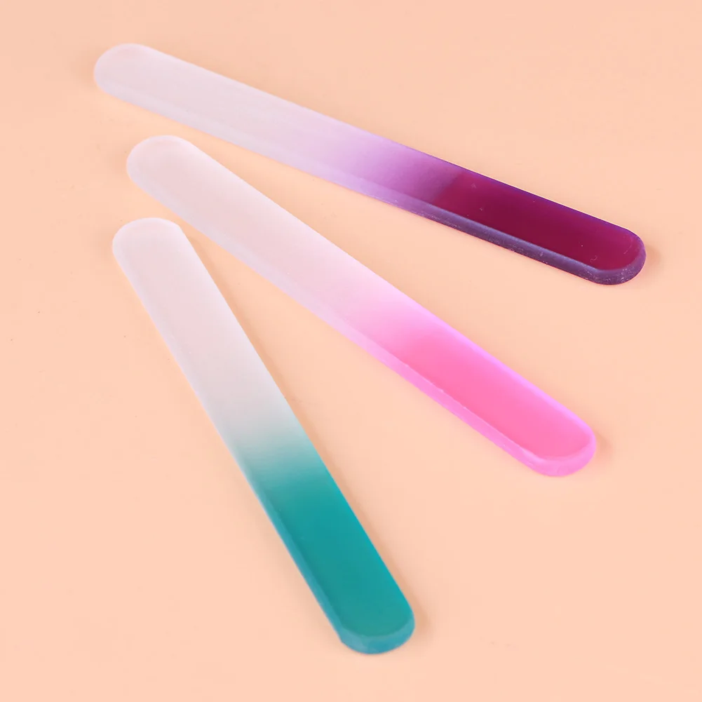Mini Glass Nail Files Professional Polishing Manicure Nail Art Tool