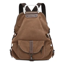 Multi-function Canvas Backpack Soft Women Backpack School Shoulder Bags Travel Leisure Student Laptop Backpack School Bags Top