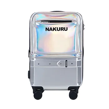 

20" 24" new fashion suitcase laser universal wheel trolley luggage