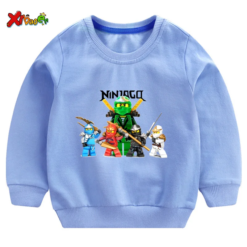 Sweatshirts Ninjago Kids Hoodie White Children Cute Sweatshirt Autumn Children Boys Sweatshirt for Boy Cotton Pullover - Цвет: Sweatshirts