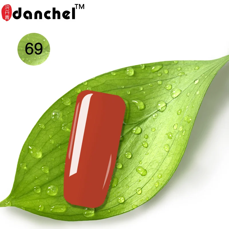 69 Danchel 9 мл гель покрытые лаком ногти художественный гель uv Vernis светодиодный праймер Полупостоянный светодиодный Гель-лак для замачивания Гель-лак для ногтей основа и верхнее покрытие - Цвет: 69