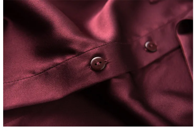 Новая весенняя женская новая роскошная шелковая блузка кофейного, винно-красного цвета, женские офисные элегантные рубашки с бабочкой