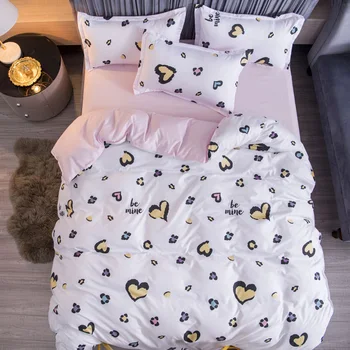 

3/4/5pcs modern bedding set duvet cover+Bed sheet+Pillowcase Single Double Queen King family size Winter Autumn Bedding set