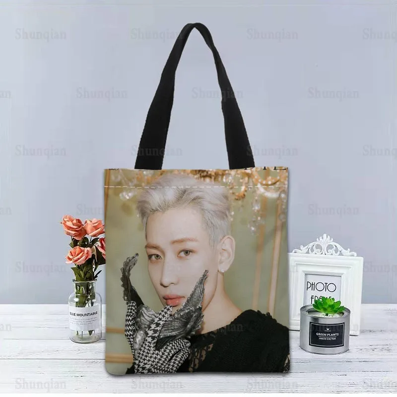 KPOP GOT7 Handbag Foldable Shopping Bag Reusable Eco Large Unisex Canvas Fabric Shoulder Bags Tote Grocery Cloth Pouch 0512 