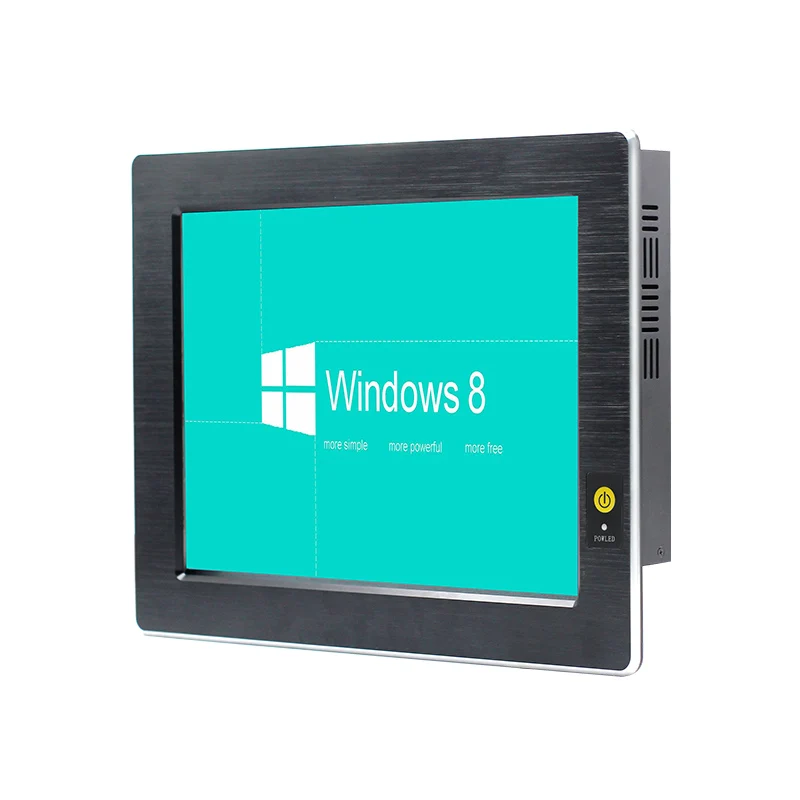 1" i5-4300U ЦП безвентиляторный мини ПК 2 тернет порта ПК светодиодный дисплей 4* USB промышленный ПК