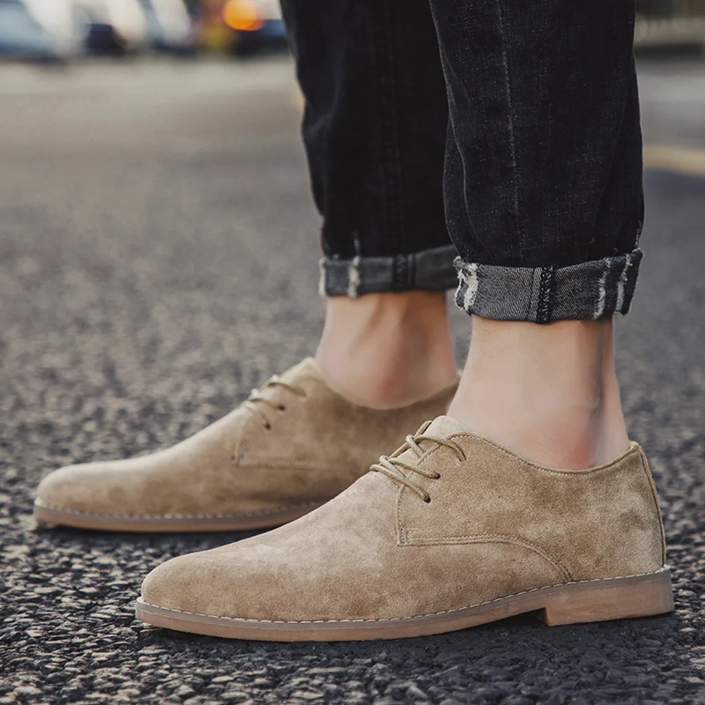 Мужская повседневная обувь; зимняя обувь; zapatillas hombre; Мужская Новая модная повседневная обувь с ремешками; английские остроконечные замшевые туфли в деловом стиле