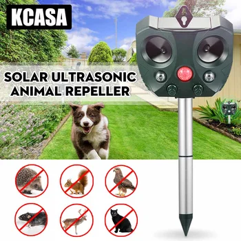 

KCASA Garden Solar Repellents Animal Mouse Bird Cat pet dog repeller Repeller Controller Activated Motion Sensor Waterproof